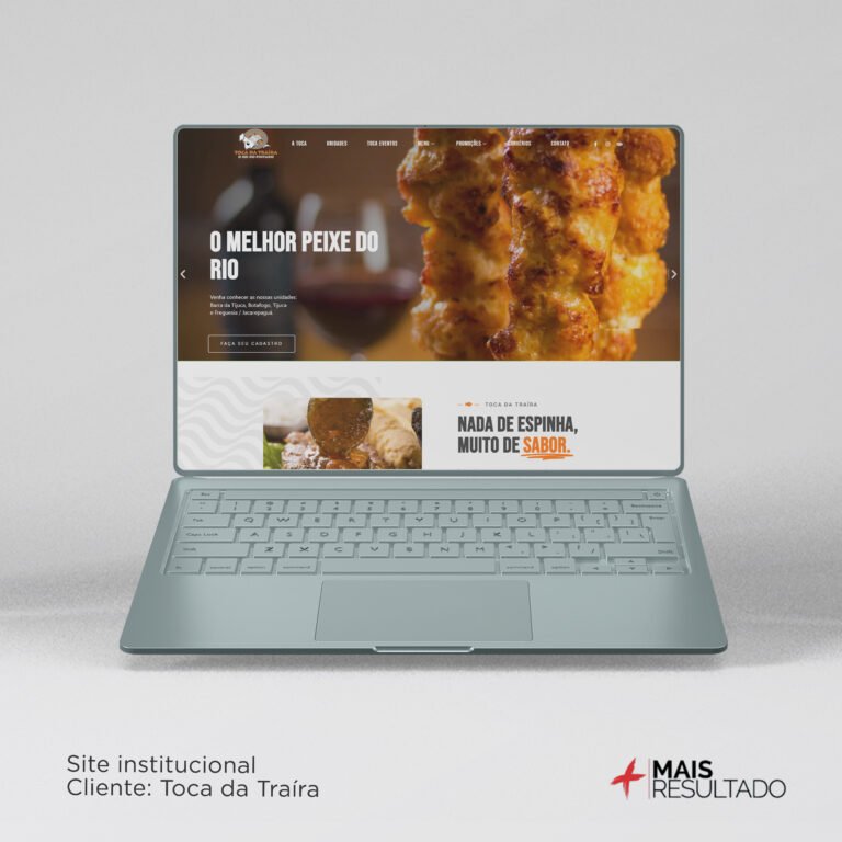 Projeto de site institucional Toca da Traíra